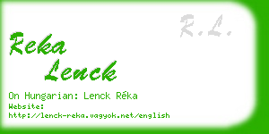 reka lenck business card